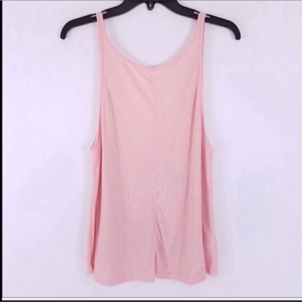 Free People Pink Ribbed Tank - Picture 4 of 6